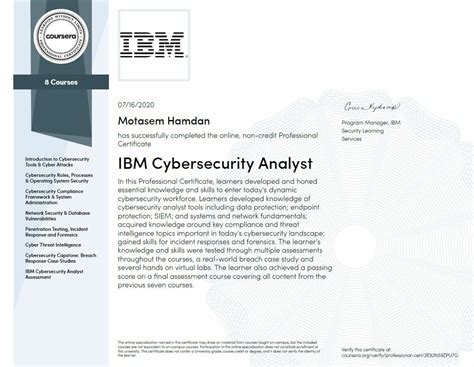 This 8-course <strong>Professional Certificate</strong> will give you the technical skills to become job-ready for a <strong>Cybersecurity Analyst</strong> role. . Ibm cybersecurity analyst professional certificate